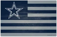 WinCraft Dallas Cowboys 11'' x 17'' Flag Wood Sign