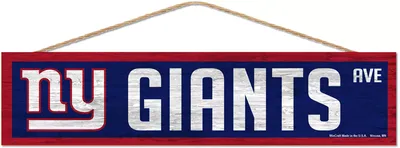 WinCraft New York Giants 4'' x 17'' Wood Rope Sign