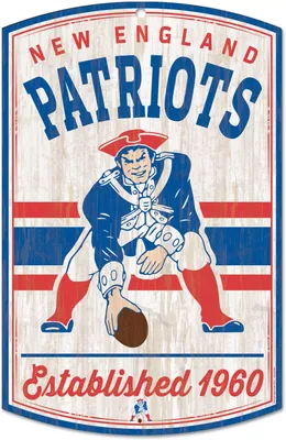 WinCraft New England Patriots 11'' x 17'' Vintage Wood Sign