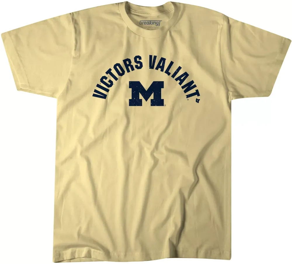 BreakingT Michigan Wolverines Maize Victors Valiant T-Shirt