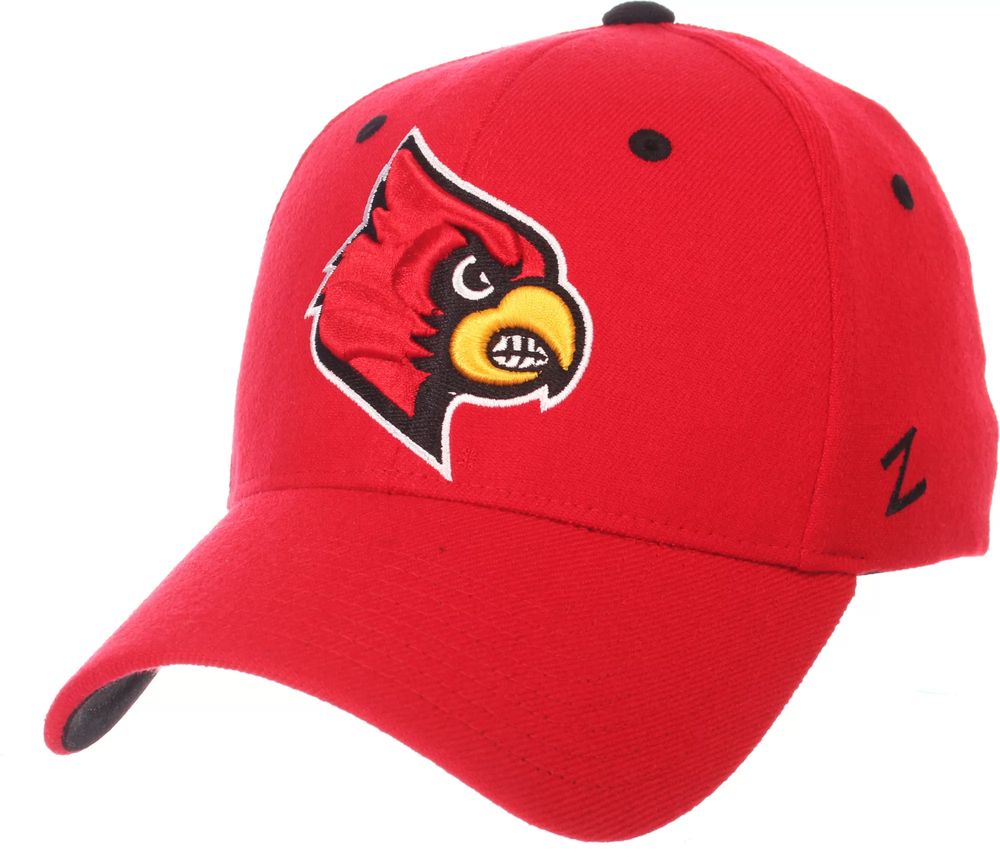 Dick's Sporting Goods Zephyr Men's Louisville Cardinals Cardinal Red ZH  Fitted Hat