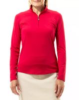 SanSoleil Women's SunGlow Long Sleeve Tennis Top