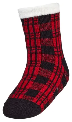 Northeast Outfitters Youth Buffalo Check Cozy Cabin Socks