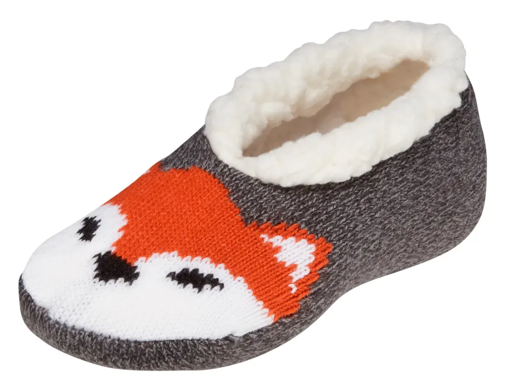 Northeast Outfitters Youth Cozy Cabin Fox Graphic Slipper Socks