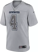 Nike Men's Dallas Cowboys Dak Prescott #4 Atmosphere Grey Game Jersey