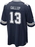 Nike Men's Dallas Cowboys Michael Gallup #13 Navy Game Jersey