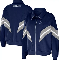 WEAR by Erin Andrews Women's Dallas Cowboys Navy Full-Zip Sweatshirt