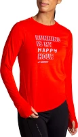 Brooks Women's Distance Graphic Long Sleeve Shirt