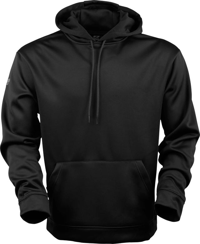 Black Polyester Hoodie