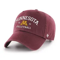 ‘47 Men's Minnesota Golden Gophers Dark Maroon Volleyball Clean Up Adjustable Hat