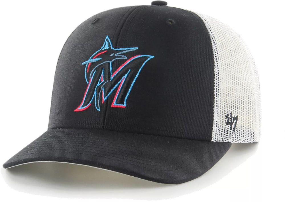 Dick's Sporting Goods '47 Men's Miami Marlins Black Adjustable Trucker Hat