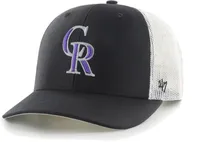 '47 Men's Colorado Rockies Black Adjustable Trucker Hat