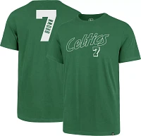 ‘47 Men's Boston Celtics Jaylen Brown #7 Green T-Shirt