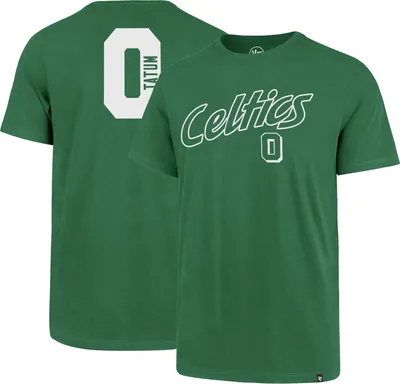 ‘47 Men's Boston Celtics Jayson Tatum #0 Green Super Rival T-Shirt