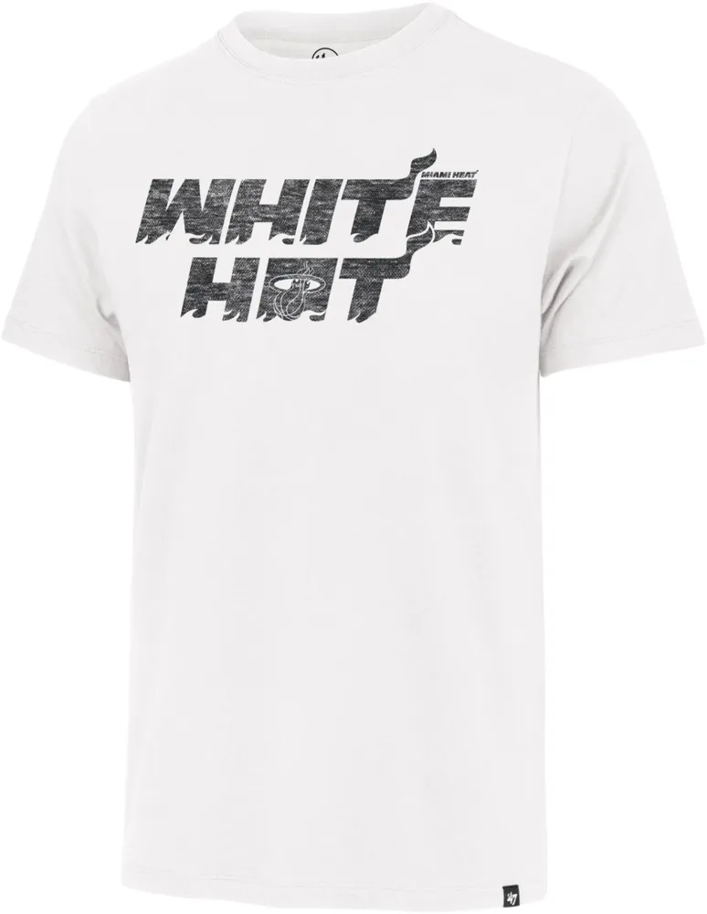 ‘47 Men's Miami Heat White Franklin T-Shirt