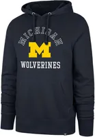 ‘47 Men's Michigan Wolverines Navy Wind Down Pullover Hoodie