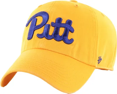 ‘47 Men's Pitt Panthers Gold Clean Up Adjustable Hat