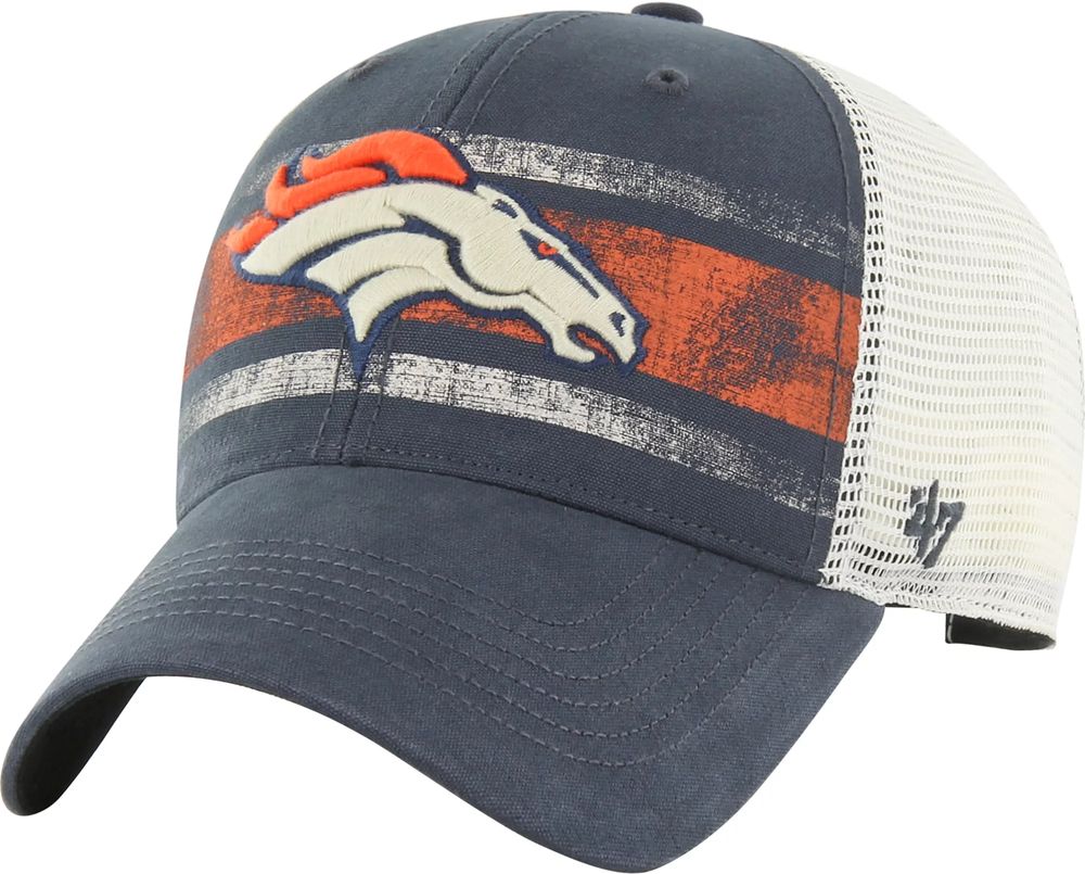 Men's '47 Navy Denver Broncos Franchise Logo Fitted Hat