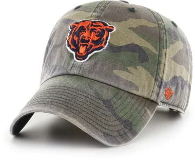 '47 Men's Chicago Bears Clean Up Camo Adjustable Hat