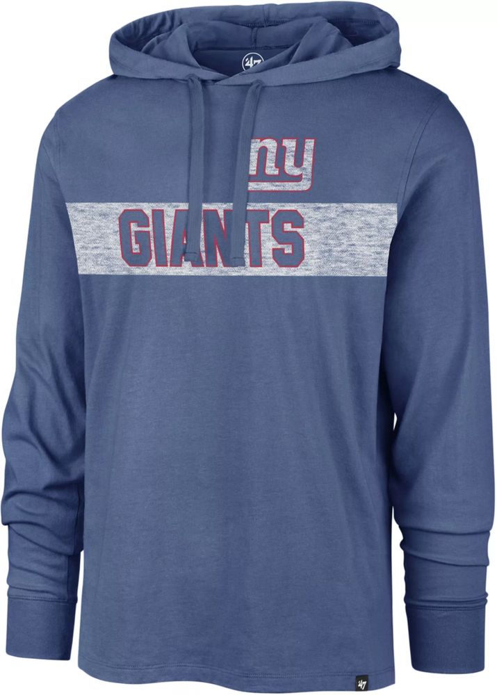 Dick's Sporting Goods '47 Men's New York Giants Field Franklin Blue Long  Sleeve Hooded T-Shirt