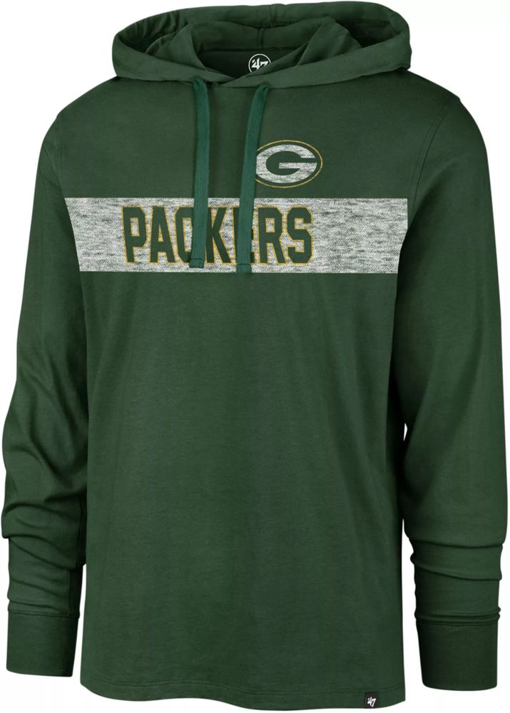 Dick's Sporting Goods '47 Men's Green Bay Packers Field Franklin Green Long  Sleeve Hooded T-Shirt