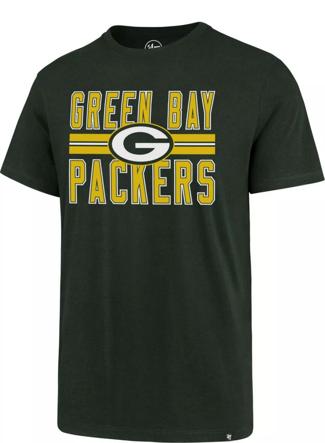 NFL Team Apparel Green Bay Packers Mens Small Yellow Short Sleeve Tee T  Shirt