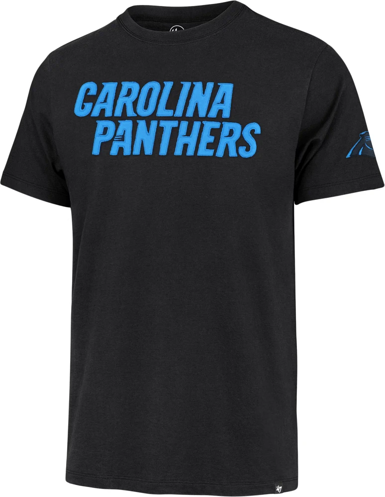 '47 Men's Carolina Panthers Franklin Fieldhouse Black T-Shirt