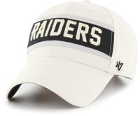 Men's '47 Black/White Las Vegas Raiders Trophy Trucker Flex Hat Size: Small/Medium