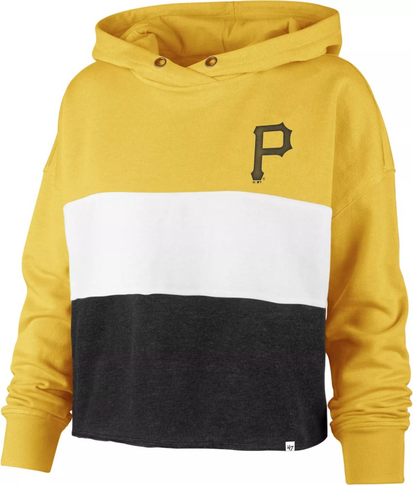 Dick's Sporting Goods '47 Women's Pittsburgh Pirates Yellow Lizzy Cut Off  Hoodie