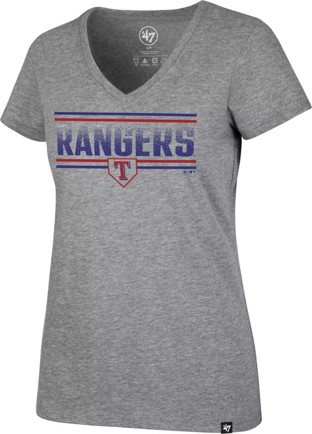Dick's Sporting Goods '47 Women's Chicago Cubs Navy Glitter Rival V-Neck T- Shirt