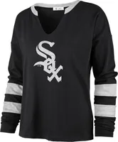 '47 Women's Chicago White Sox Black Celeste Long Sleeve T-Shirt