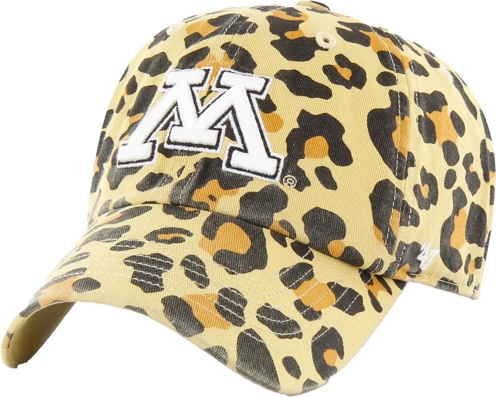 ‘47 Minnesota Golden Gophers Gold Cheetah Clean Up Adjustable Hat