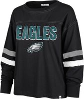 Dick's Sporting Goods Certo Women's Philadelphia Eagles Logo Charcoal Crop  T-Shirt