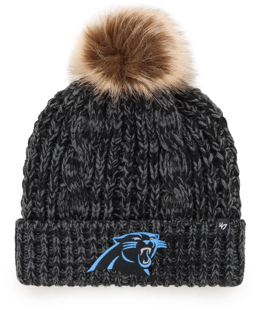 '47 Women's Carolina Panthers Meeko Black Cuffed Knit Beanie