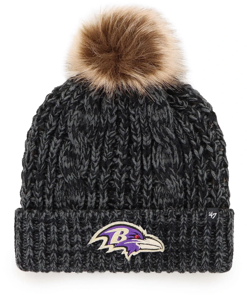 '47 Women's Baltimore Ravens Meeko Black Cuffed Knit Beanie