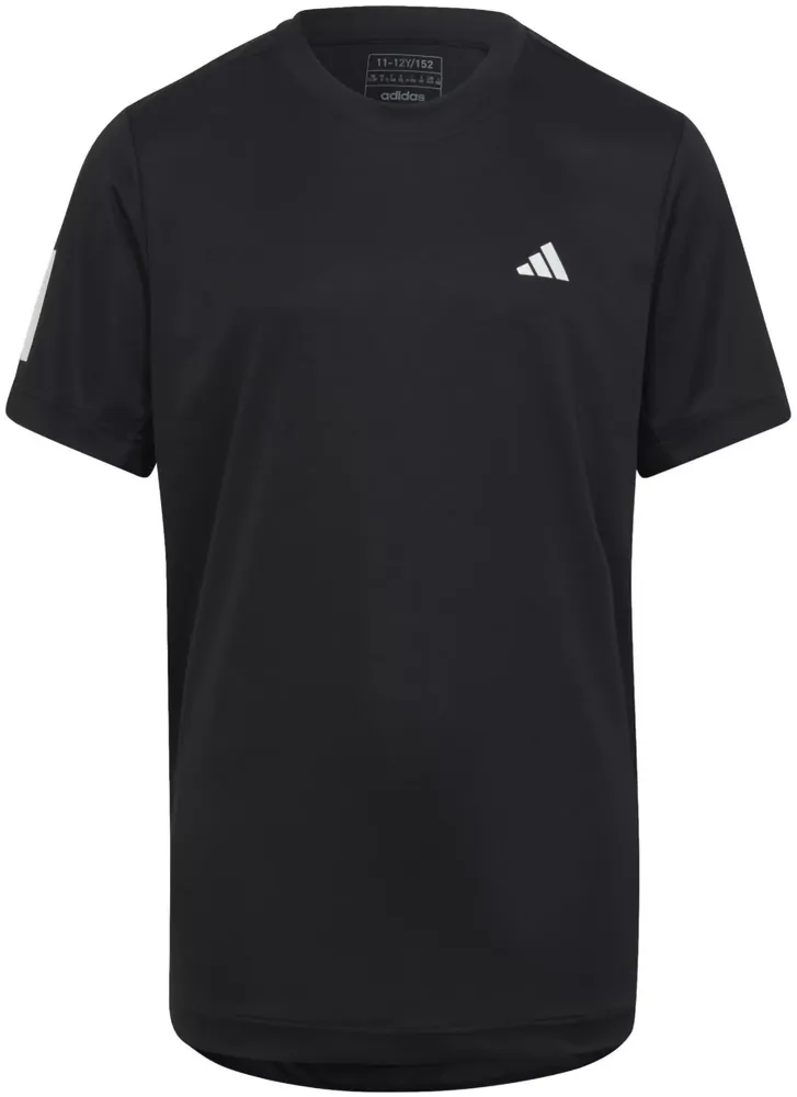 Adidias Boys' Club Tennis 3-Stripes T-Shirt