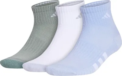 adidas Men's Cushioned Color Quarter Socks - 3 Pack