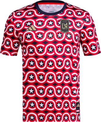 adidas Los Angeles FC 2023 Americana MARVEL Red Prematch Jersey