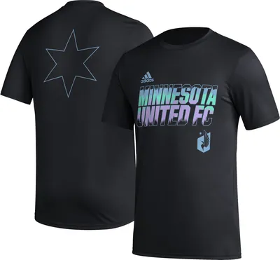 adidas Minnesota United FC 2023 Jersey Hook Black T-Shirt