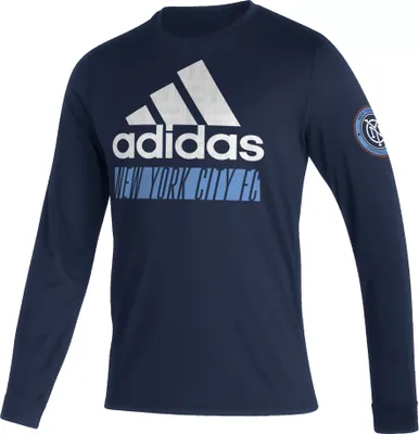 adidas New York City FC '22 Navy Badge of Sport Vintage T-Shirt