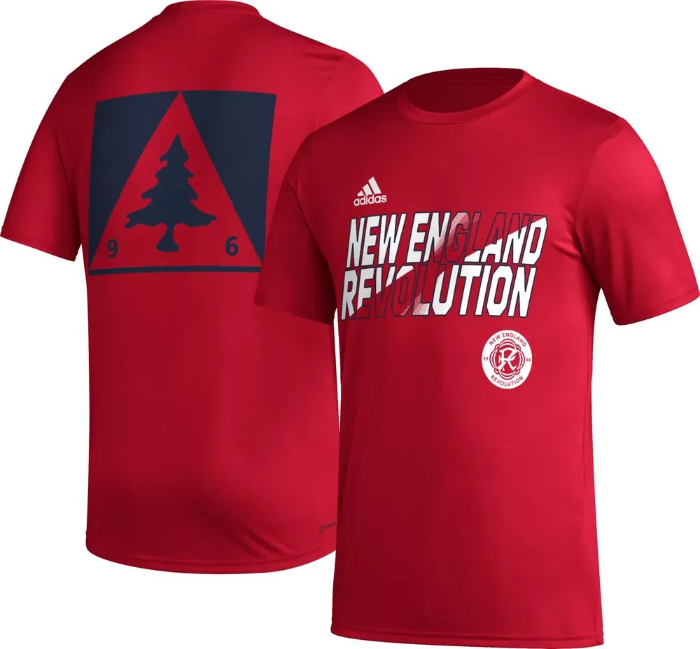 adidas New England Revolution 2023 Jersey Hook Red T-Shirt