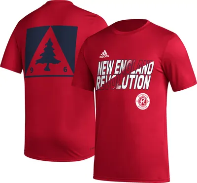 adidas New England Revolution 2023 Jersey Hook Red T-Shirt