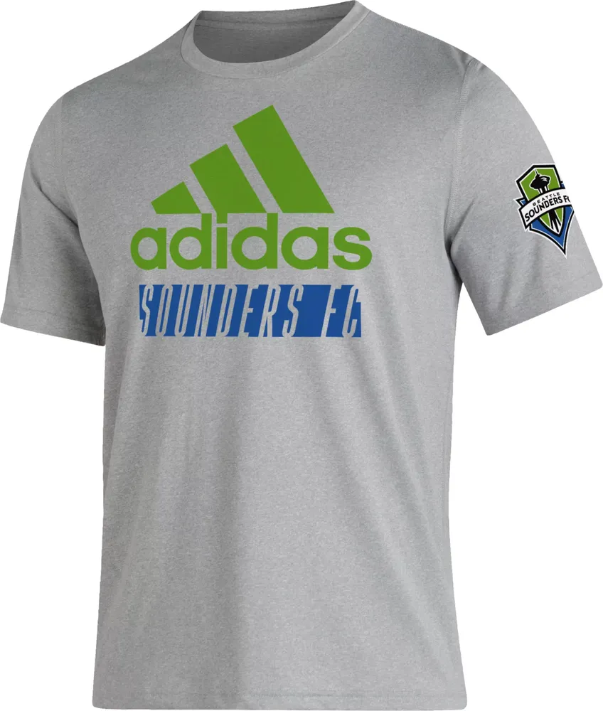 adidas Seattle Sounders '22 Grey Badge of Sport T-Shirt