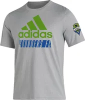 adidas Seattle Sounders '22 Grey Badge of Sport T-Shirt