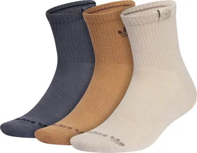 adidas Originals 3.0 Mid-Cut Crew Socks - 3 Pack