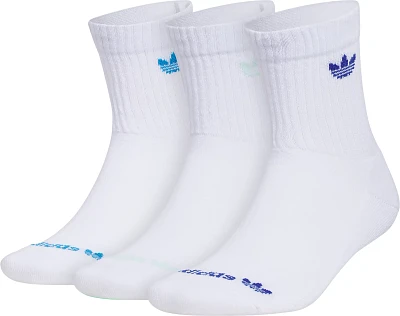 adidas Originals 3.0 Mid-Cut Crew Socks - 3 Pack