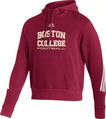 adidas Men's Boston College Eagles Burgandy Fashion Hoodie