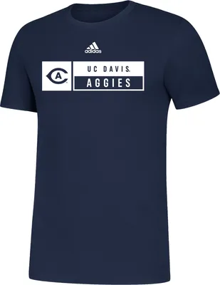 adidas Men's UC Davis Aggies Aggie Blue Amplifier T-Shirt