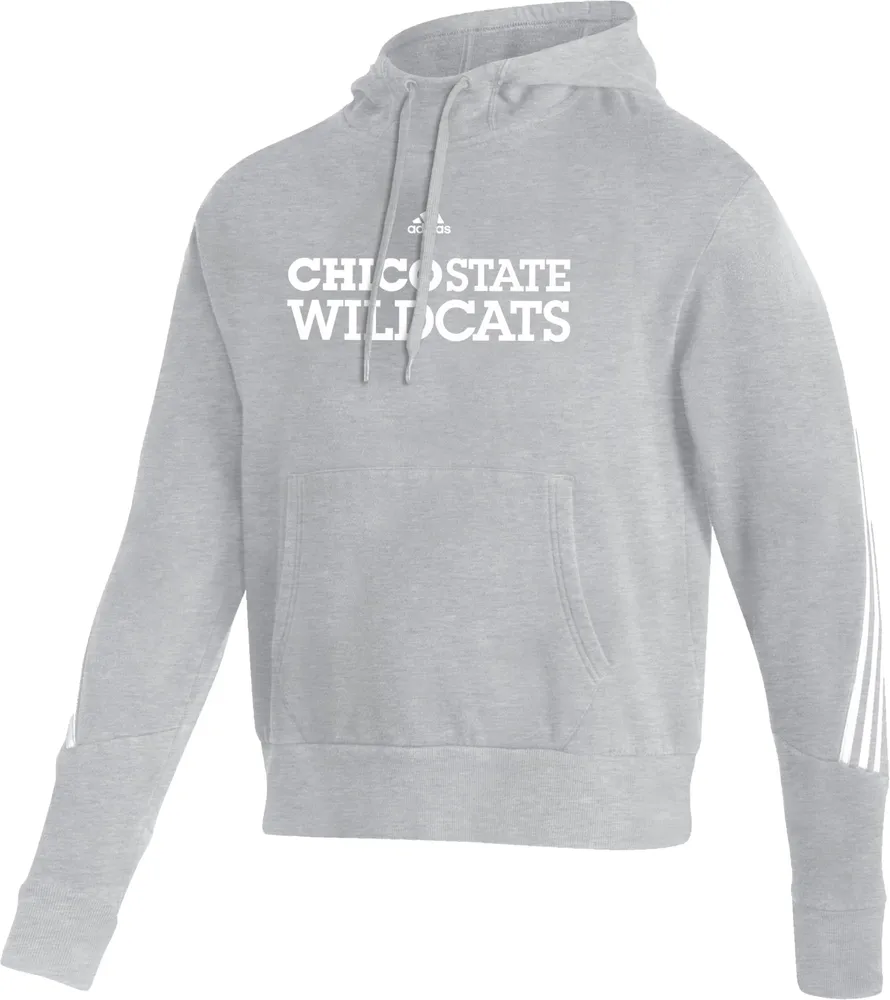 adidas Men's Chico State Wildcats Grey Fashion Hoodie