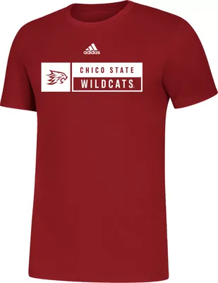 adidas Men's Chico State Wildcats Cardinal Amplifier T-Shirt